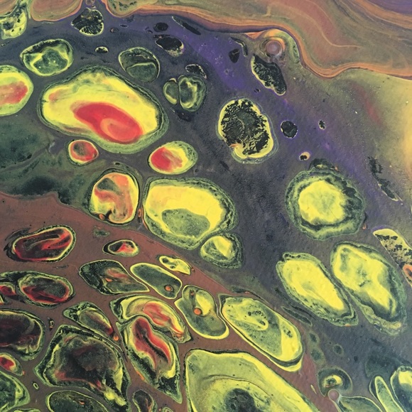 🎃 Fall Halloween Original Abstract Painting - Picture 3 of 7